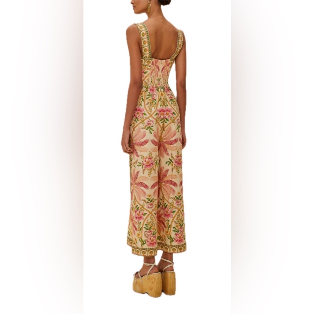 FARM RIO Palm dream strap knot jumpsuit. Size XS. - Picture 3 of 13